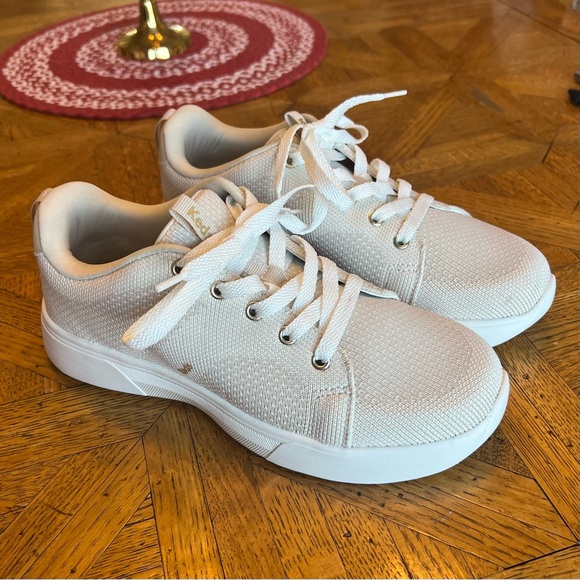 Keds BlissWalk Sneaker Womens US 6W Beige Knitted Lace Up Athletic Shoes - Picture 2 of 11